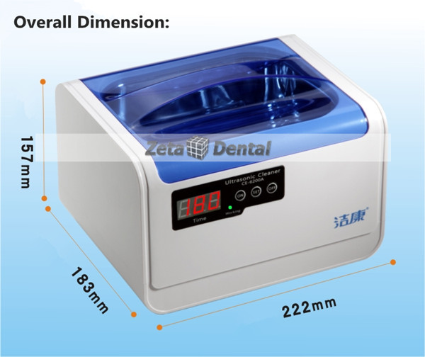 JeKen® 1.4L Digital Ultrasonic Cleaner CE-6200A